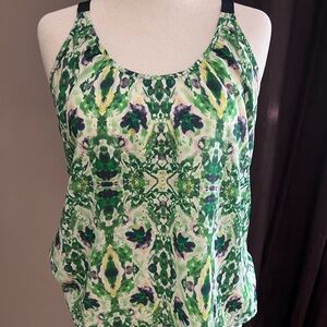 Collective Concepts Green and Purple Tank Top